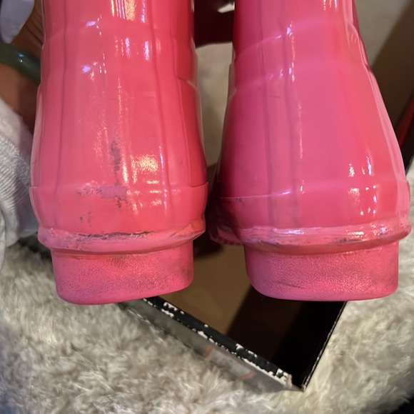 Hunter Original Gloss Rain Boot Size 6 Pink - Picture 5 of 7